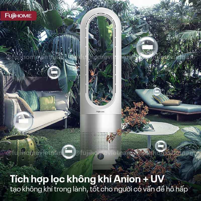 Không gian sống trong lành hơn nhờ lọc khử khuẩn Anion