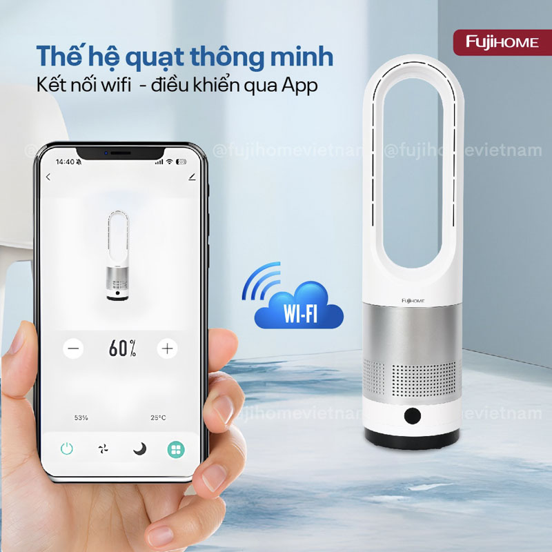 Điều khiển quạt thông minh qua ứng dụng wifi