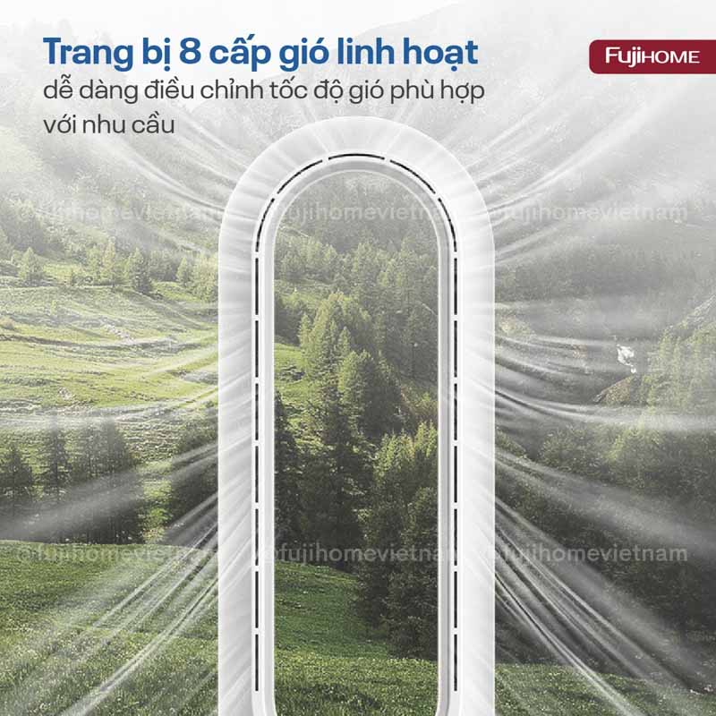Quạt vận hành êm ái với nhiều cấp gió linh hoạt