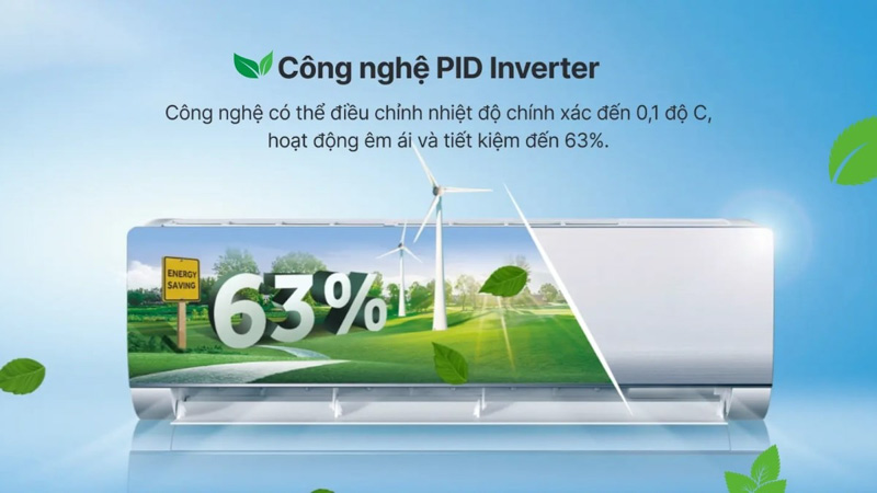 Tiết kiệm 63% điện năng nhờ PID Inverter