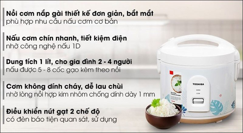 nồi cơm điện nắp gài