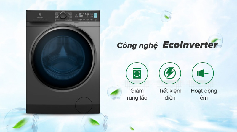 EcoInverter giúp Máy Giặt Electrolux EWF1141R9SB vận hành êm ái