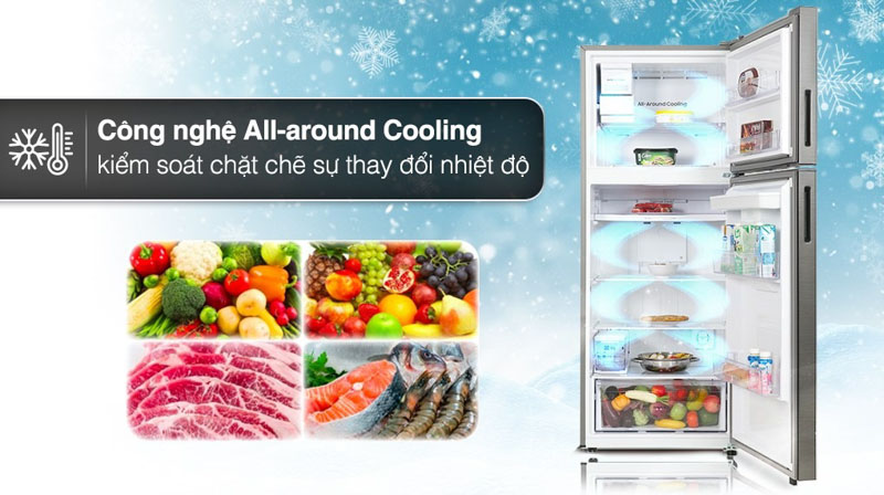 All Around Cooling giúp Tủ Lạnh Samsung RT42CG6584B1/SV bảo quản tốt hơn