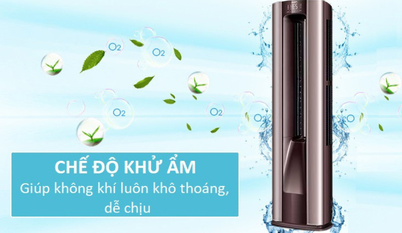 Chế độ khử ẩm giúp không khí luôn khô thoáng
