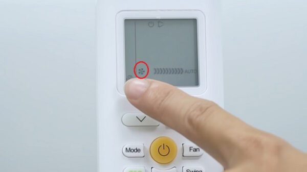 Bật nhầm sang chế độ quạt gió