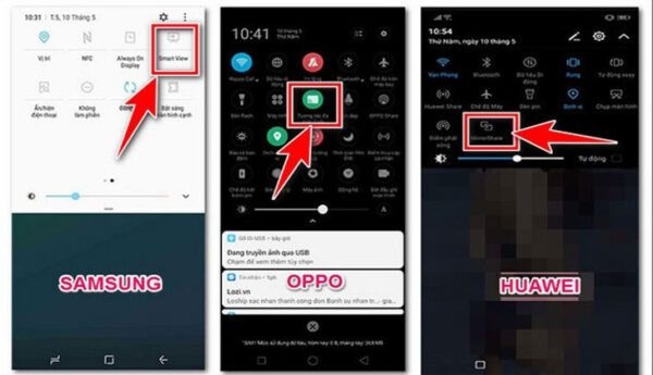Chia sẻ qua screen mirroring trên điện thoại thông minh