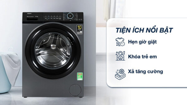 Máy giặt Aqua AQD-A1052J-BK tiện ích nổi bật