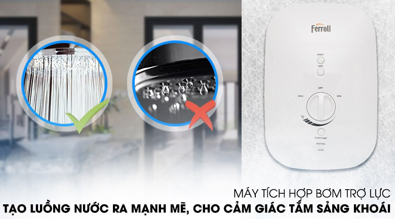 Bơm trợ lực giúp tạo lực nước mạnh mẽ