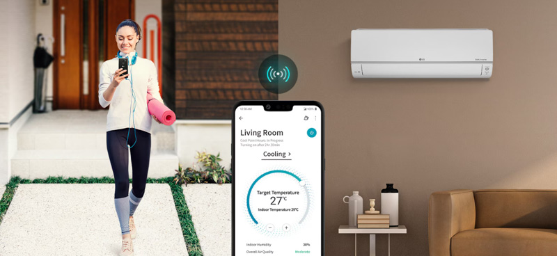 Trải nghiệm kết nối tiện lợi thông qua ứng dụng điện thoại và wifi