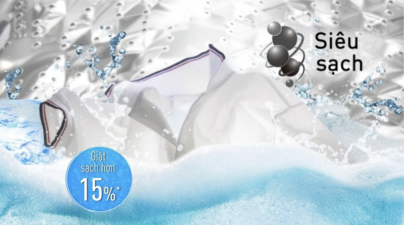 Khối lượng máy giặt Panasonic NA-F82Y01DRV lớn cùng với nhiều chương trình đáp ứng mọi nhu cầu