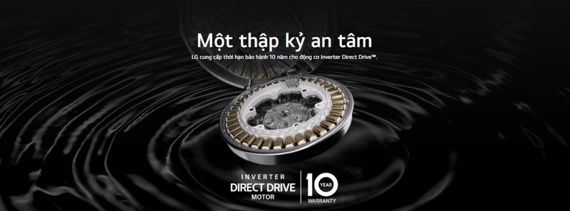 Máy giặt LG FB1209S5M truyền động trực tiếp bền bỉ