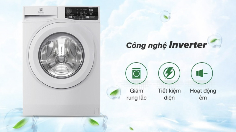 Động cơ máy giặt Electrolux EWF1025DQWB truyền động gián tiếp và inverter