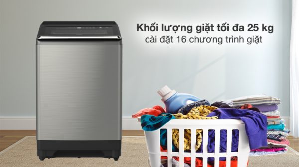 MáyMáy Giặt Hitachi SF-250ZFVAD SS Inverter 25Kg