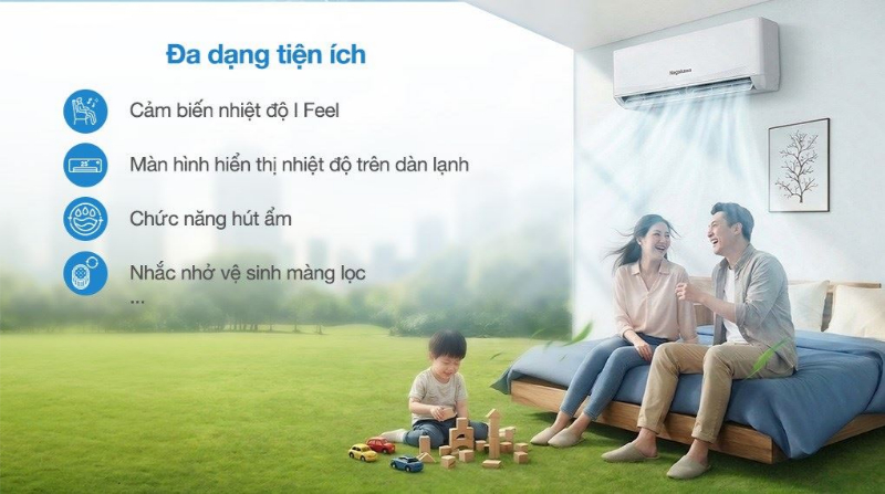 Máy Lạnh Nagakawa NIS-C09R2T62 Inverter 1.0 HP (1.0 Ngựa)